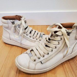 UGG Size 6.5 White High Top Sneaker